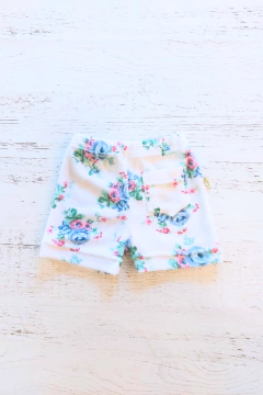 SHORT TOWEL FLOREADO AZUL - BROTECITOS (BROSHORTTO-GI) - comprar online