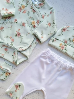 AJUAR 4 PIEZAS RAMO ACQUA : BODY, RANITA, GORRO Y MITONES (BROSETB-EA) - comprar online