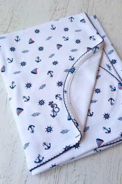 MANTA BARCO AZUL ALGODÓN DOBLE - BROTECITOS (BROMA-GD)