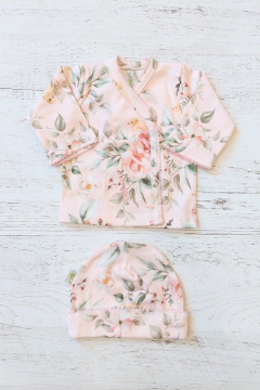 AJUAR 3 PIEZAS ENSUEÑO ROSA: BATITA, RANITA Y GORRO - BROTECITOS (BROSETC1-DF) en internet