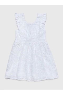 VESTIDO DE CREPE BORDADO Y FORRADO EN VOILE C/CIERRE INVISIBLE EN EL LATERAL - PIOPPA (V-RAFAELA-01)