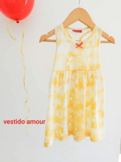VESTIDO AMOUR BATIK AMARILLO - ACQUACHIARE (AS21-010)