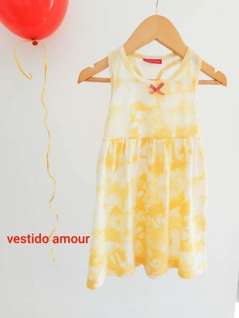VESTIDO AMOUR BATIK AMARILLO - ACQUACHIARE (AS21-010)