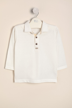 REMERA POLITO DE PIQUE OFF WHITE - MAGDALENA ESPOSITO (ME42142593)