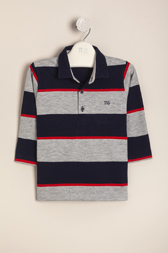 REMERA POLITO DE JERSEY RAYADO SABINO - MAGDALENA ESPOSITO (ME42142595)