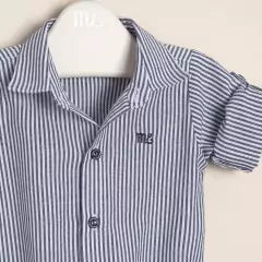 BODY CAMISA RAYADA ML CON TRABA EN MANGA - MAGDALENA ESPOSITO (ME43012721) - comprar online