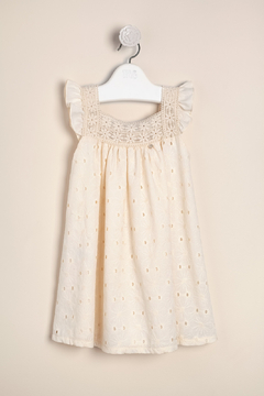 VESTIDO DE BRODERIE CON ENTREDOS EN EL ESCOTE MANON - MAGDALENA ESPOSITO (ME43061813)