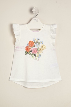 REMERA DE ALGODON C/ EE DE FLORES SOFIA - MAGDALENA ESPOSITO EVERYDAY (E43141475E)