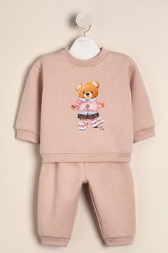 CONJUNTO DE FRISA DE ALGODON ESTAMPADO SWEET BEAR - MAGDALENA ESPOSITO (ME44041408-03) - tienda online