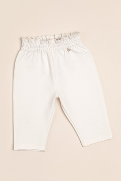 PANTALON DE PUNTO ROMA CON TERMINACION DE GASA - MAGDALENA ESPOSITO (ME44121413-42) en internet