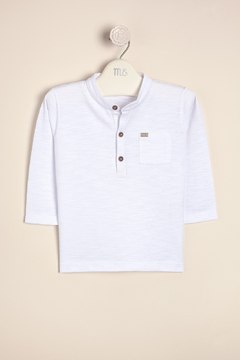 REMERA CON BOLSILLO Y CUELLO MAO - MAGDALENA ESPOSITO (ME44142593-01) en internet