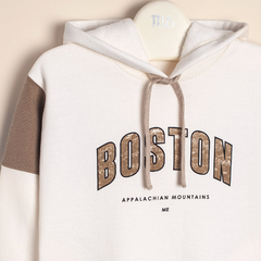 BUZO DE FRISA COMBINADO CON EE BOSTON - MAGDALENA ESPOSITO EVERYDAY (E44152930E) en internet