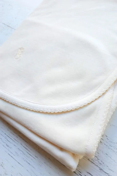 MANTA PLUSH Y ALGODON BCI NATURAL - BROTECITOS (BROMAPL-NT) en internet