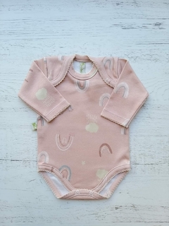BODY ML ARCO IRIS ROSA CUELLO AMERICANO - BROTECITOS (BROBOAM-DQ)