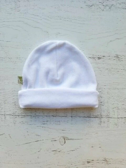 GORRO PLUSH BLANCO LISO - BROTECITOS (B010105PL-01)