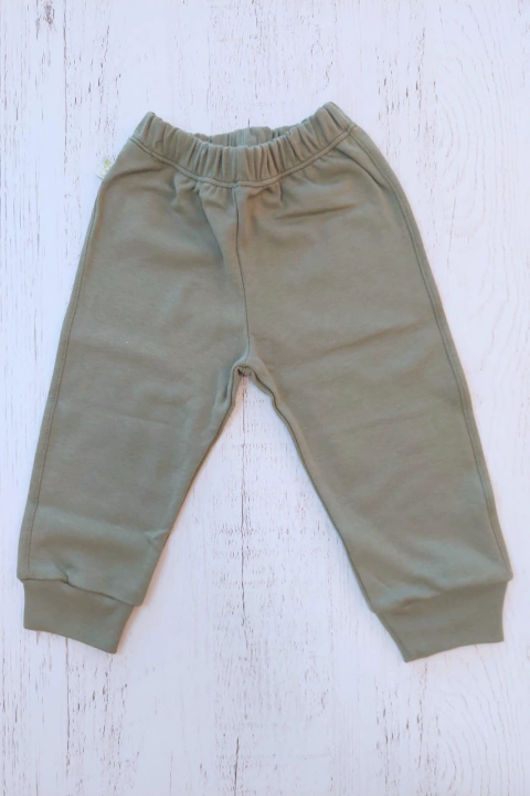 PANTALON VERDE OLIVA DE ALGODON - BROTECITOS (BROPANT-04O)