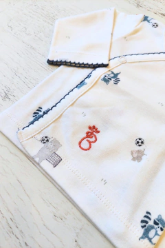 AJUAR 3 PIEZAS FUTBOL BLANCO: BATITA, RANITA Y GORRO - BROTECITOS (BROSETC1-GR) en internet