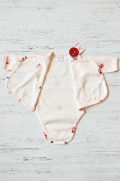 AJUAR 8 PIEZAS POEMA ROSA: MANTA, BODY, BATITA, RANITA, BABERO, BABITA, GORRO Y MITONES (BROSET8P-GP) - tienda online