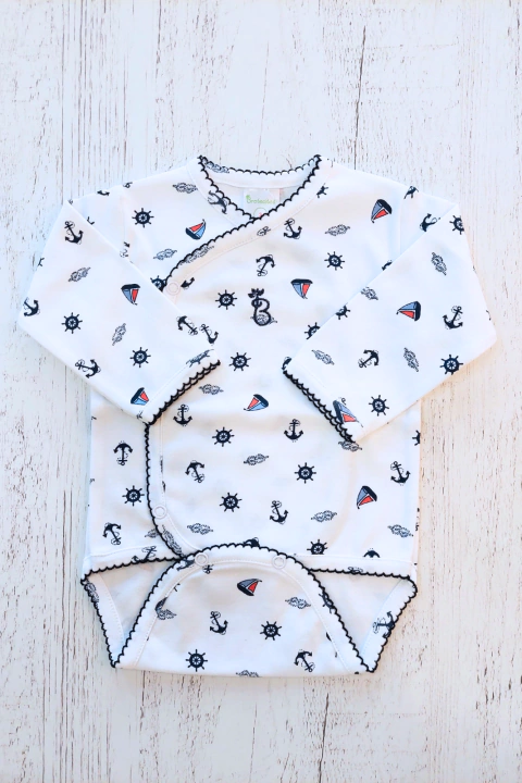 BODY CRUZADO BARCO AZUL - BROTECITOS (BROBO-GD)