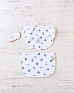 SET BABERO Y BABITA BARCO CELESTE - BROTECITOS (BROSET2-GC) - comprar online