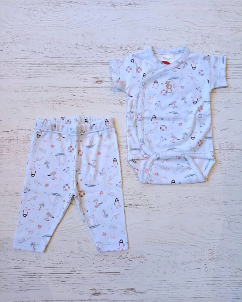SET GAVIOTAS DE BODY MC CON PANTALÓN - BROTECITOS (B00720-GZ)