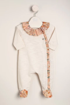 ENTERITO FLAME C/ CUELLO Y VOLADO LATERAL LIBERTY - MAGDALENA ESPOSITO (ME38021411A)