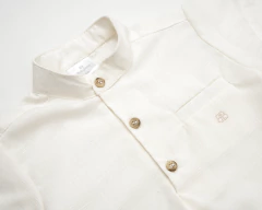 CASUAL CAMISOLA BEBE DE PURO LINO NATURAL - BABYTIME (BT123300160181) - comprar online