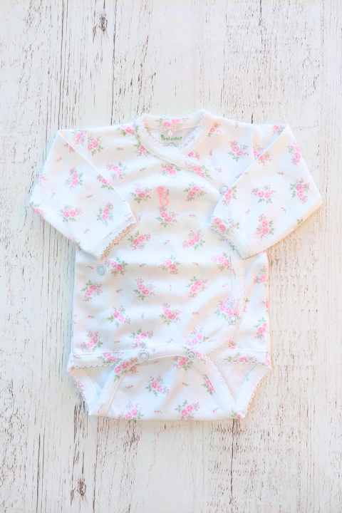 BODY CRUZADO FLORCITAS ROSAS - BROTECITOS (BROBO-EW)