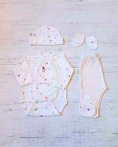 AJUAR 4 PIEZAS ROCOCO : BODY, RANITA, GORRO Y MITONES (BROSETB-IE) en internet