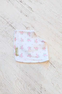 BABERO BANDANA FLORCITAS ROSA - BROTECITOS (BROBABEBAN-EW) - tienda online