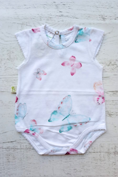 BODY JERSEY MANGA RABONA MARIPOSA BLANCO - BROTECITOS (BROBOV03-01)