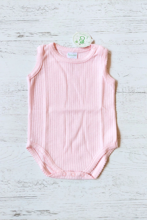 BODY MUSCULOSA VAINILLADO ROSA - BROTECITOS (BROBOMUSCV-03)