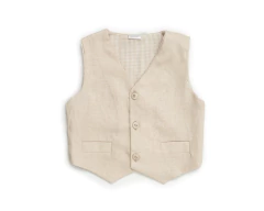 OCASIONES ESPECIALES CHALECO DE LINO TOSTADO - BABYTIME (BT123302160170)
