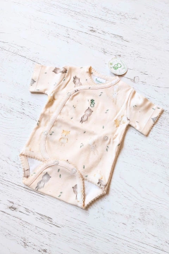 BODY CRUZADO MC ANIMALITOS NATURAL PIMA - BROTECITOS (BROBOMC-EI) - comprar online