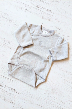 BODY CRUZADO GRIS CLARO ALGODON - BROTECITOS (BROBO-55GC) - comprar online