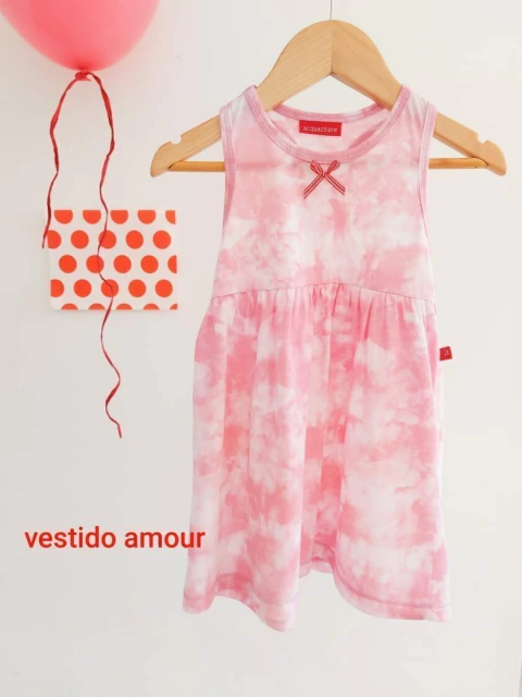 VESTIDO AMOUR BATIK ROSA - ACQUACHIARE (AS21-011)