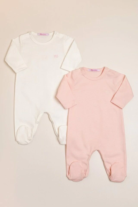 PACK DE 2 ENTERITOS CON PIE CON LOGO - MAGDALENA ESPOSITO (MECC100-03)