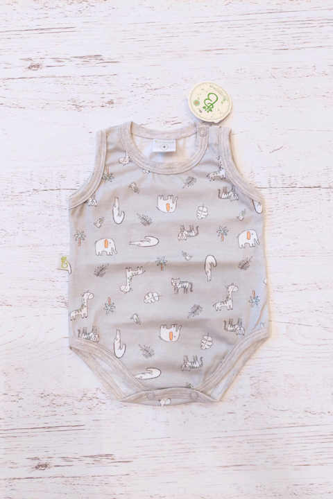 BODY MUSCULOSA AFRICA GRIS - BROTECITOS (BROBOMUSC-AFG)