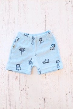 SHORT TOWEL LEON CELESTE - BROTECITOS (BROSHORTTO-GF)