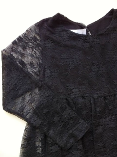 Vestido encaje c/ frunce - ANAVANA (ANAA5437) - comprar online