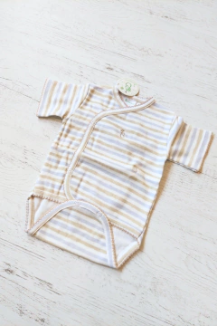 BODY CRUZADO MC RAYAS CELESTE Y ARENA - BROTECITOS (BROBOMC-FU) - comprar online