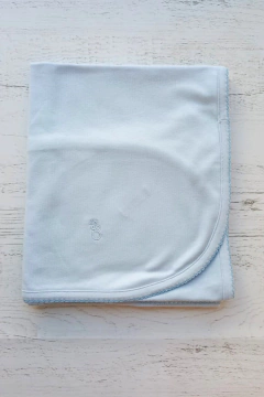 MANTA CELESTE ALGODÓN - BROTECITOS (BROMA-02) en internet