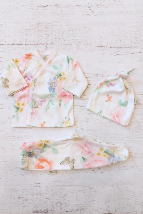 SET X3 PREMATURO: BATITA, RANITA Y GORRO - BROTECITOS (BRO215-BZ)