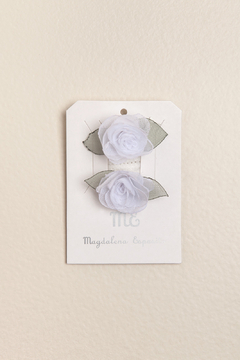 PAR DE GOMITAS CON FLOR - MAGDALENA ESPOSITO (ME9988Q) - comprar online
