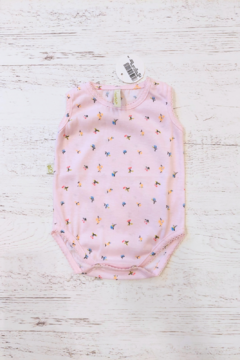 BODY MUSCULOSA JERSEY JARDÍN ROSA - BROTECITOS (BROBOMUSC-JROSA)