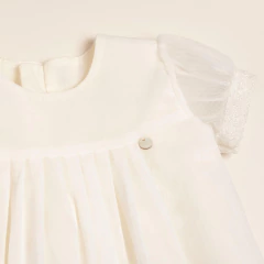 VESTIDO DE TUL CON MINITABLAS LYON - MAGDALENA ESPOSITO (ME41061817-42) - comprar online