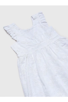 VESTIDO DE CREPE BORDADO Y FORRADO EN VOILE C/CIERRE INVISIBLE EN EL LATERAL - PIOPPA (V-RAFAELA-01) - comprar online