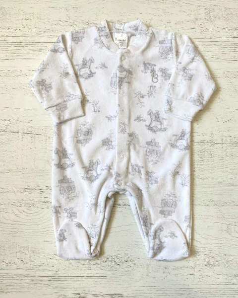 ENTERITO PLUSH CARRETAS GRIS - BROTECITOS (B611924PE-CG) - comprar online