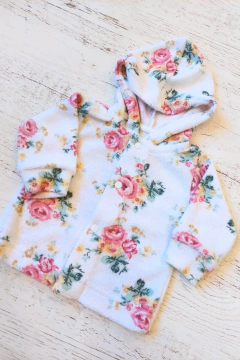 CAMPERA TOWEL FLORAL ROSA - BROTECITOS (BROCAMPTOCA-GB) - comprar online