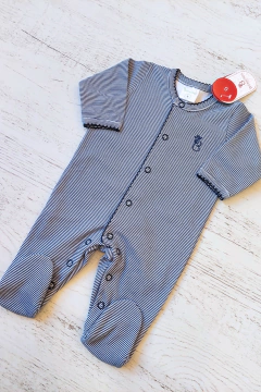 ENTERITO APERTURA DELANTERA RAYITAS AZULES - BROTECITOS (BROENT-GM)